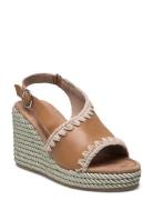 Musw361002C Espadrillos Med Hæl Sandal Brown MOU