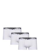 Men's Knit 3Pack Trunk Boxershorts White Emporio Armani