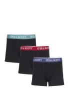 Solid Boxed 3 Pair Boxers Night & Underwear Underwear Underpants Black...