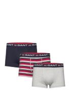Gant Retro Shield Stripe Trunk 3-P Boxershorts Multi/patterned GANT