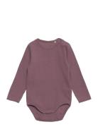 Body Ls Solid Bodies Long-sleeved Purple Fixoni