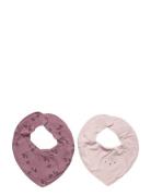 Bandana Bib 2-Pack Baby & Maternity Care & Hygiene Dry Bibs Pink Fixon...