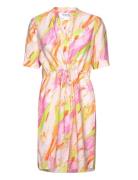 Slfaurelia-Damina 2/4 Short Dress B Kort Kjole Pink Selected Femme