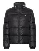 Fitted Lw Padded Jacket Foret Jakke Black Calvin Klein Jeans