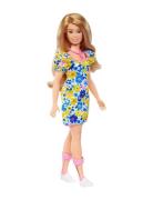 Fashionistas Doll #208, Doll With Down Syndrome Wearing Floral Dress T...