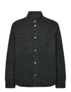 Canvas Relaxed Linear Shirt Jakke Denimjakke Black Calvin Klein Jeans