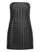 Braided Mini Dress Kort Kjole Black ROTATE Birger Christensen