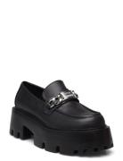 Motoride Loafer Loafers Flade Sko Black Steve Madden