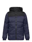 Jjetoby Puffer Hood Sn Jnr Foret Jakke Blue Jack & J S