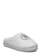 Th Emblem Felt Slipper Slippers Hjemmesko Grey Tommy Hilfiger