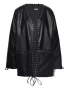 Faded Over D Jacket Læderjakke Skindjakke Black ROTATE Birger Christen...