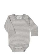 Baby Body L.s Classic Bodies Long-sleeved Grey Geggamoja