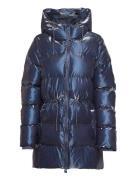 Alta Long Puffer String W Jacket W3T4 Foret Jakke Blue Rains