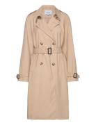 Horizon Trenchcoat Trenchcoat Frakke Beige Minus