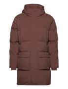 Madden Ripstop Puffer Parka Coat Parka Jakke Brown Les Deux