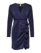 Onlaurora Ls Dress Wvn Kort Kjole Navy ONLY