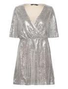 Vmkaje 2/4 Short Dress Jrs Kort Kjole Silver Vero Moda