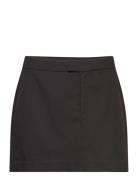 Short Tailored Skirt Kort Nederdel Black Gina Tricot