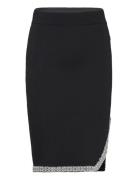 Fashion Knit Skirt Kort Nederdel Black Karl Lagerfeld