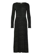 Objtula L/S Long Dress 129 Maxikjole Festkjole Black Object