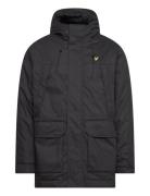 Microfleece Parka 2.0 Parka Jakke Black Lyle & Scott