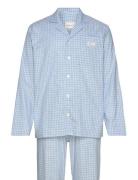 Check Pajama Set Shirt And Pants Pyjamas Nattøj Blue GANT