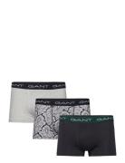 Paisley Print Trunk 3-Pack Boxershorts Black GANT