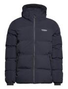 Hooded Boxy Puffer Jacket Foret Jakke Navy Superdry Sport