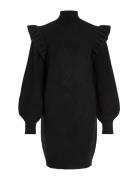 Vibooba Frill Dress /B Kort Kjole Black Vila