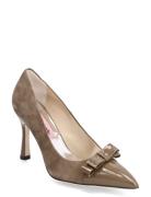Awa Suede Shoes Heels Pumps Classic Brown Custommade