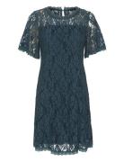 Crkit Lace Dress - Zally Fit Kort Kjole Blue Cream