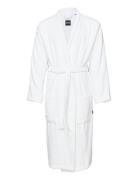 Plain Bath Robe Morgenkåbe White Boss Home