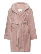 Rhflurry Hooded Fleece Robe Morgenkåbe Badekåbe Pink Rosemunde Kids