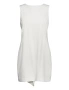 Yassally Sl Bow Dress - Ka Kort Kjole White YAS