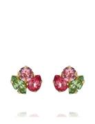 Ana Earrings Gold Accessories Jewellery Earrings Studs Red Caroline Sv...