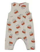 Baby Play The Drum All Over Overall Jumpsuit Beige Bobo Choses