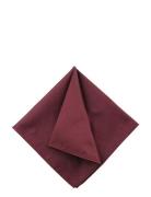 Solid Silk Pocket Square Brystlommetørklæde Burgundy Portia 1924