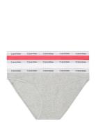 Bikini 3Pk Trusser, Tanga Briefs Grey Calvin Klein