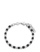 Samie - Bracelet With Black Pearls Armbånd Smykker Black Samie
