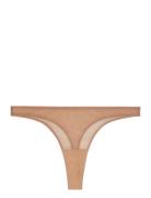 Mesh Thong G-streng Undertøj Beige Understatement Underwear