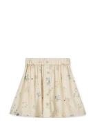 Rosita Printed Long Skirt Dresses & Skirts Skirts Short Skirts Cream L...