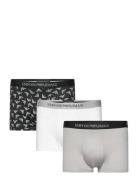 Men's Knit 3-Pack Trunk Boxershorts Grey Emporio Armani