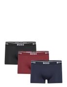 Trunk 3P Power Boxershorts Blue BOSS