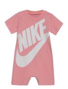 R1-Baby Knit Romper Bodysuits Short-sleeved Pink Nike