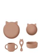 Vivi Silic Set Home Meal Time Dinner Sets Pink Liewood