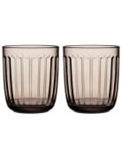 Raami Drikkeglas 26Cl 2Stk Home Tableware Glass Drinking Glass Beige I...