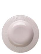 Swedish Grace Plate Deep 25Cm Home Tableware Plates Deep Plates Pink R...
