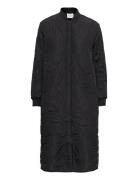 Coat Ls Quiltet Jakke Black Rosemunde