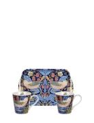 Strawberry Thief Blue Mug And Tray Set Home Tableware Dining & Table A...