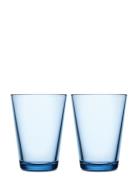 Kartio Tumbler 40Cl Aqua 2Pcs Home Tableware Glass Drinking Glass Blue...